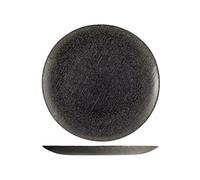 H&H Set 6 Piatti Piani Charme Black Glitter Cm 28