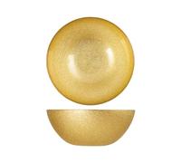 H&H Charme Gold Set 6 Bowl, in Vetro, 22cm
