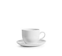 H&h 6 tazze caff charme in porcellana bianco cc200