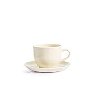 H&H Charme Set 6 Tazze, Porcellana, Ivory, cc200