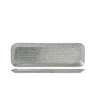 H&H Chennai Vassoio in Alluminio, Argento, 48x16xH2cm