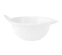 H&H Ciotola con Manico in Melamina 26 cm - 2.9 Lt, Bianco, Resistente e Perfetta per Preparazioni in Cucina