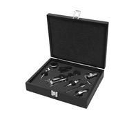 H&H Cofanetto Sommelier in doppia legno nero 9 pezzi