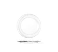 H&h set 12 piatti vetro tondo collier cm18,5