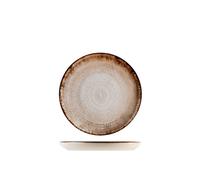 H&H Confezione 12 piatti frutta Artisanal in stoneware decorato cm 21.