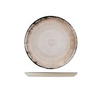 H&H set 12 piatti piani Artisanal in stoneware grigio cm 27