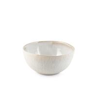 H&H Confezione 6 coppe Yucatan in stoneware interno decoro bianco cm. 18