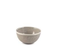 H&H Confezione 6 coppette Yucatan in stoneware interno decoro beige cm. 13,5