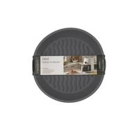 H&H Contenitore in Silicone per Friggitrice ad Aria, Teglia Tonda 23 cm, Antiaderente e Riutilizzabile, per Forno Tradizionale, Microonde e Freezer, Grigio Antracite