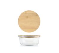 H&H Contenitore in vetro con coperchio e guarnizione in silicone cm. 17 ml. 970