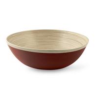 H&H Coppa in bambù tonda esterno rosso cm. 39x19h