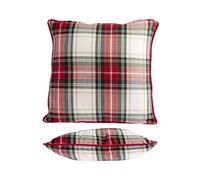 H&H Cuscino per arredo Kilt in cotone riciclato e poliestere cm. 45