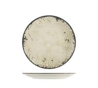 H&H Set 6 Piatti Piani Dallas, in Porcellana, Beige, 25cm - marrone porcellana 7262606