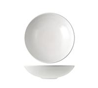 H&h set 6 piatti in stoneware denver bianco fondo 20