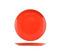 H&H Denver Set 6 Piatti Frutta, Stoneware, Rosso, cm20