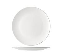 6 Piatti In Stoneware Denver Bianco Piano 26 H&H