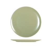 H&H Denver Set 6 Piatti Piani, Stoneware, Salvia, 26cm
