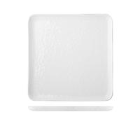 Piatto Quadrato In Porcellana, 26x26 Cm, Bianco H&H