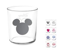 H&H Disney100 Set 12 Bicchieri in Vetro Assortiti, 350cc, unità