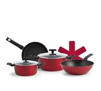 H&h batteria antiaderente 7 pezzi ecoflame