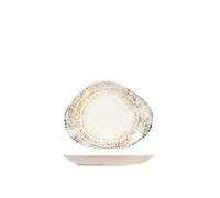 H&H Piatto Ovale Eris, in Porcellana, Beige, 22cm - beige porcellana 9004525