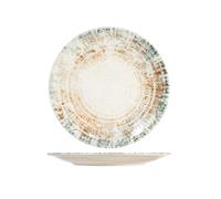 H&h eris piatto tondo in porcellana, 30cm, design moderno