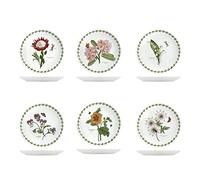 Set H&H new 6 piatti frutta Flowers in porcellana cm 21