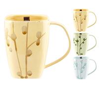 H&H Foglie Set 6 Mug, Ceramica