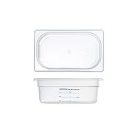 H&H Gastronorm in Polipropilene HACCP GN1/4 cm 26x15,5x10 h Made in Italy