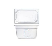 H&H Gastronorm in Polipropilene HACCP GN1/4 cm 26x15,5x15 h Made in Italy