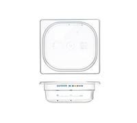 H&H Gastronorm in Polipropilene HACCP GN1/6 cm 17,5x16x6,5 h Made in Italy