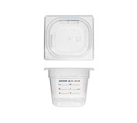H&H Gastronorm in Polipropilene HACCP per GN1/6 cm 17x16x15 h Made in Italy