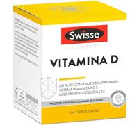 H&H Group Swisse Vitamina D 100 Capsule Molli - Integratore Per Le Ossa Ed Il Sistema Immunitario