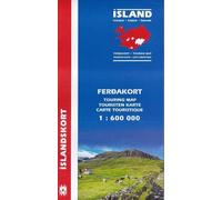 H H Hansen Iceland Touring Map for drivers and tourists 1:600 000 (Map)