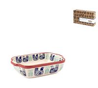 H&h havana pirofila stoneware, rettangolare, 17x13cm
