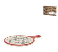 H&h Havana Tagliere in stoneware/gres, Tondo, 25x18cm