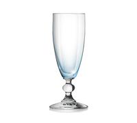 H&H Set 6 Calici Flute Splendor, in Vetro, Azzurro, 17,5cl - trasparente vetro 2031618