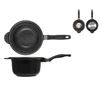 H&H Home Kitchen Paiolo Antiaderente, Alluminio, Nero