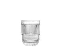 H&H Hydra Set 6 Bicchieri in Vetro, Trasparente, 22cl