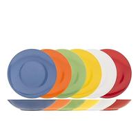 H&H set 12 piatti fondi Ibiza assortiti cm 21