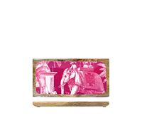 H&H Indian Summer Piatto in Legno Rettangolare, 15x30cm, Colorato