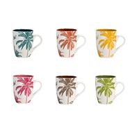 H&H Indian Summer Set 6 Tazze Mug, New Bone China, cc350
