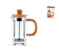H&h Infusiera In Borosilicato, Inox E Bamboo Cc350
