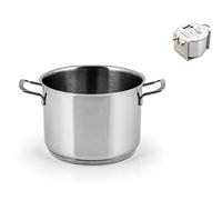 Pentola Acciaio Inox Elodie 18 Cm Grigio H&H