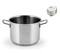 Pentola Acciaio Inox Elodie 24 Cm Grigio H&H