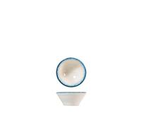 H&H Jupiter Set 6 Coppette in Porcellana, 8cm, Design Moderno, Elegante, Sfumature Blu