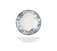 H&H Set 6 Piatti Fondi Kensington, Porcellana, Blu e Bianco, 22,5cm - multicolore porcellana 7445802