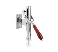 H&H Levatappi A Muro Cromato Manico Legno