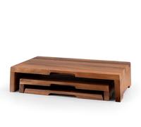 H&H Lifestyle Confezione 3 alzate in legno Acacia. Composta da: 1pz cm 30x25, cm