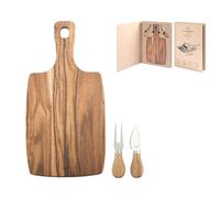 H&H Lifestyle kit servi-formaggio 3 pz tagliere + coltelli